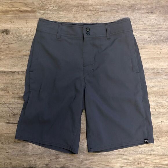 Under Armour Men’s Gray Loose Heat Gear Shorts, Size 30 - Picture 1 of 9